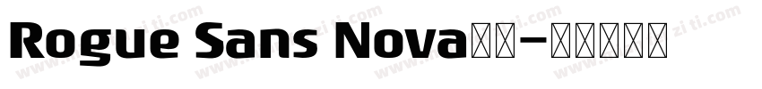 Rogue Sans Nova字体字体转换